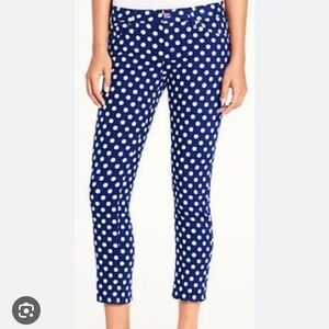 Kate Spade Broome Street Polka Dot Denim Jeans Sz 28